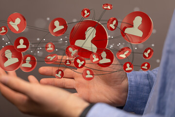 Global digital connections with technology