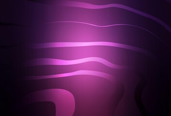 Dark Purple vector template with bent lines.