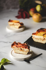 cottage cheese casserole with apple