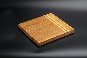 Wooden board for kitchen isolated