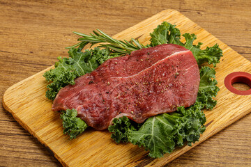 Raw beef steak for grill