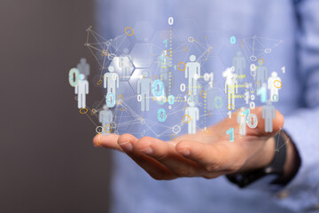 organization chart team concept networking