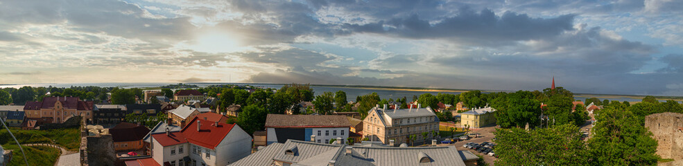 A bird's eye view of the summer town of Haapsalu.