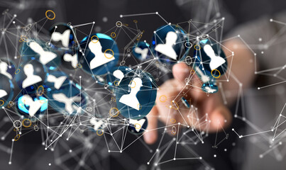 Unity group and teamwork concept