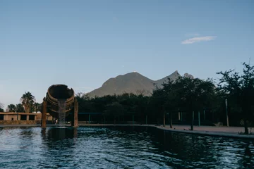 Foto op Canvas Lake and Mountains view, Cerro de la Silla Monterrey. © Natalia