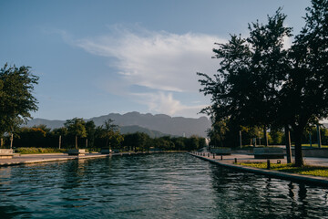 Lake and trees, Paseo Santa Lucía Monterrey