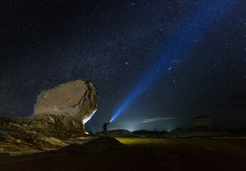 Night landscape White desert © Igor Pankin