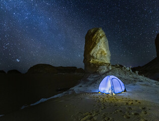 Night landscape White desert © Igor Pankin