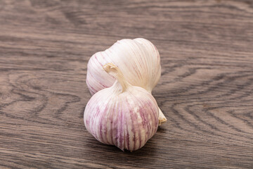 Fresh ripe and tasty garlic