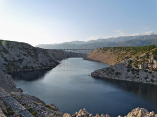 Most nad zatoką w Chorwacji