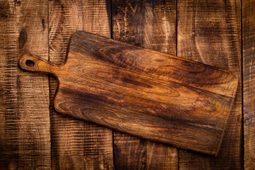 Empty cutting board Cutting Board on a old rustik table