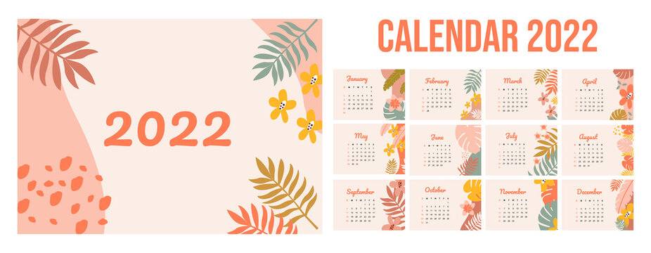 2022 Calendar Design Images – Browse 100,504 Stock Photos, Vectors, And 