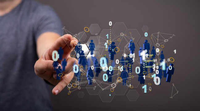 sphere network structure - abstract design connection design