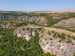 Ruins of medieval fortificated city of Cherven, Ruse region, Bulgaria