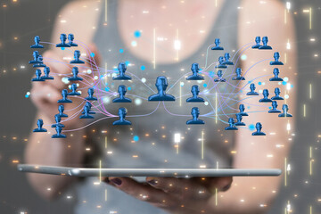 team hierarchy connection group digital
