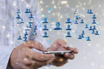 team hierarchy connection group digital