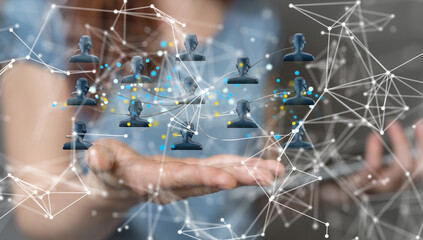 organization chart team concept networking
