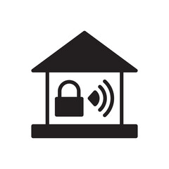 Home security smart lock icon