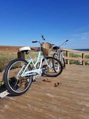 Fototapeta premium bicycle on the beach