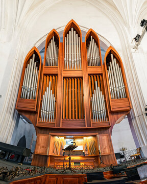 Pipe organ of the Koenigsberg Cathedral, part of a unique complex of two pipe organs