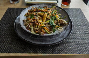 Wonderful, tasty wok lunch