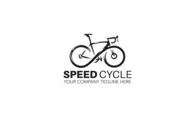 Fototapeta na wymiar Creative Speed Cycle Logo Design