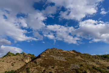 clouds over the mountains