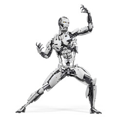 cyborg is challenging the enemy