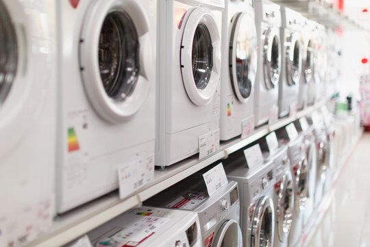 Washing Machines, Refrigerators And Other Home Related Appliance Or Equipment In The Retail Store