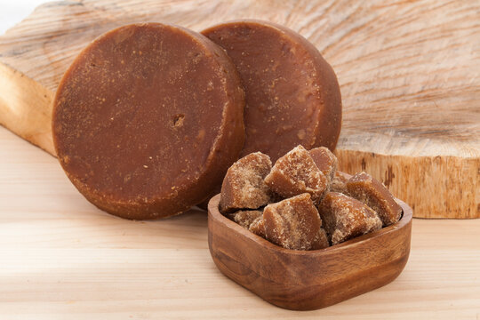 Sugar cane panela - photo on white background