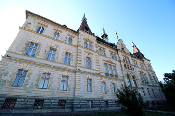 Fototapeta premium Sighisoara city hall backside view