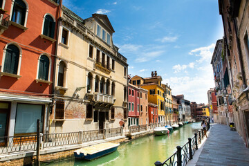 Venice, Veneto, Italy after 2020 lockdown in summer