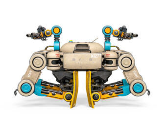 Fototapeta premium combat drone packaged front view