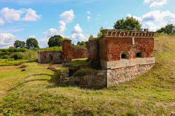 Reste der alten Befestigungsanlagen der Festung Dünaburg in Daugvpils