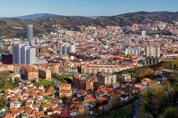 Fototapeta premium Bilbao, capital of Biscay, Basque Country, Spain,