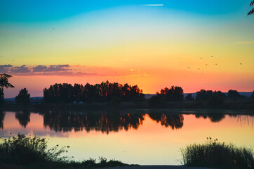 FLora y cielos de Badajoz