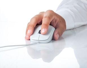Hand Using a Computer Mouse