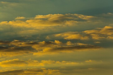 Sky with Clouds at Dawn , Sunset