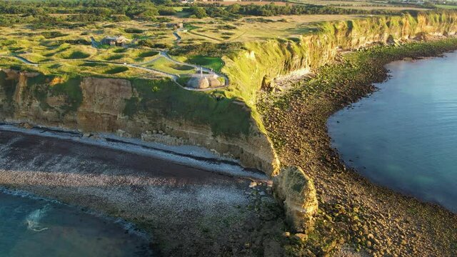 La point du Hoc, d&eacute;barquement de Normandie, D Day, France