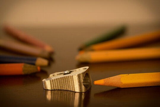 pencil and sharpener