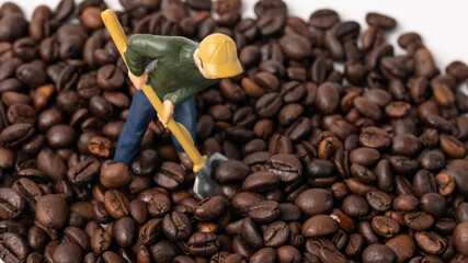 mini figure Workers conceptual photography
