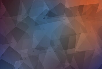 Light Blue, Red vector texture with abstract poly forms.