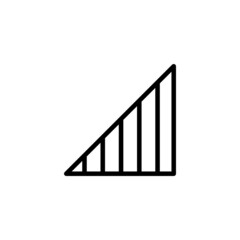 signal icon vector design, editable stroke line icon