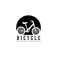 Bike Logo Icon Vector, vehicle for sports, racing, casual, downhill, retro template