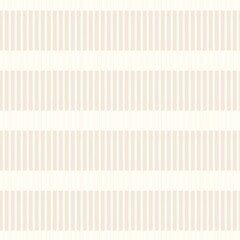 Fototapeta premium Minimal ecru jute plain horizontal stripe texture pattern. Two tone washed out beach decor background. Modern rustic brown sand color design. Seamless striped distress shabby chic pattern. 
