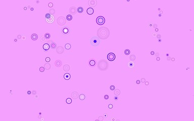 Light Purple, Pink vector texture with disks.