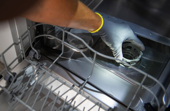Residential Dishwasher Filter Cleaning