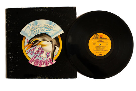 Rock and soft rock band, Fleetwood Mac music album on vinyl record LP disc. Titled: Penguin album cover on September 1, 2021 in Miami, Florida.