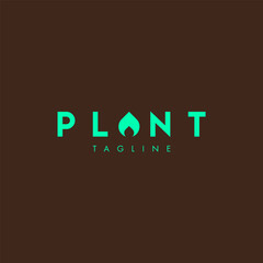 Plant. Logo template.