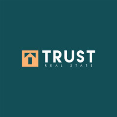 Trust real state. Logo template.